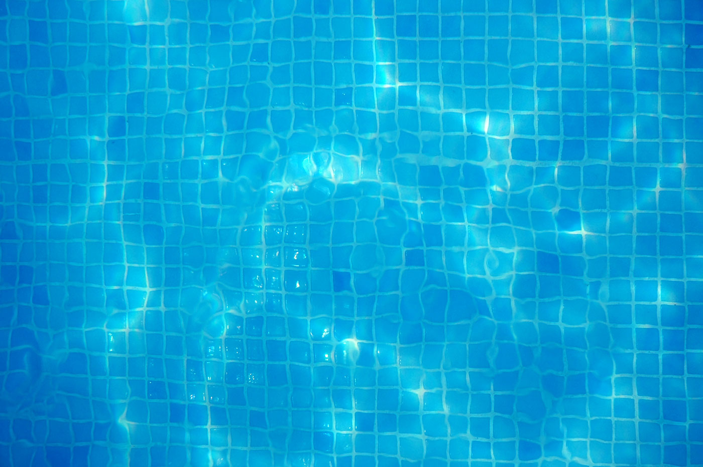 An overhead view of pool water