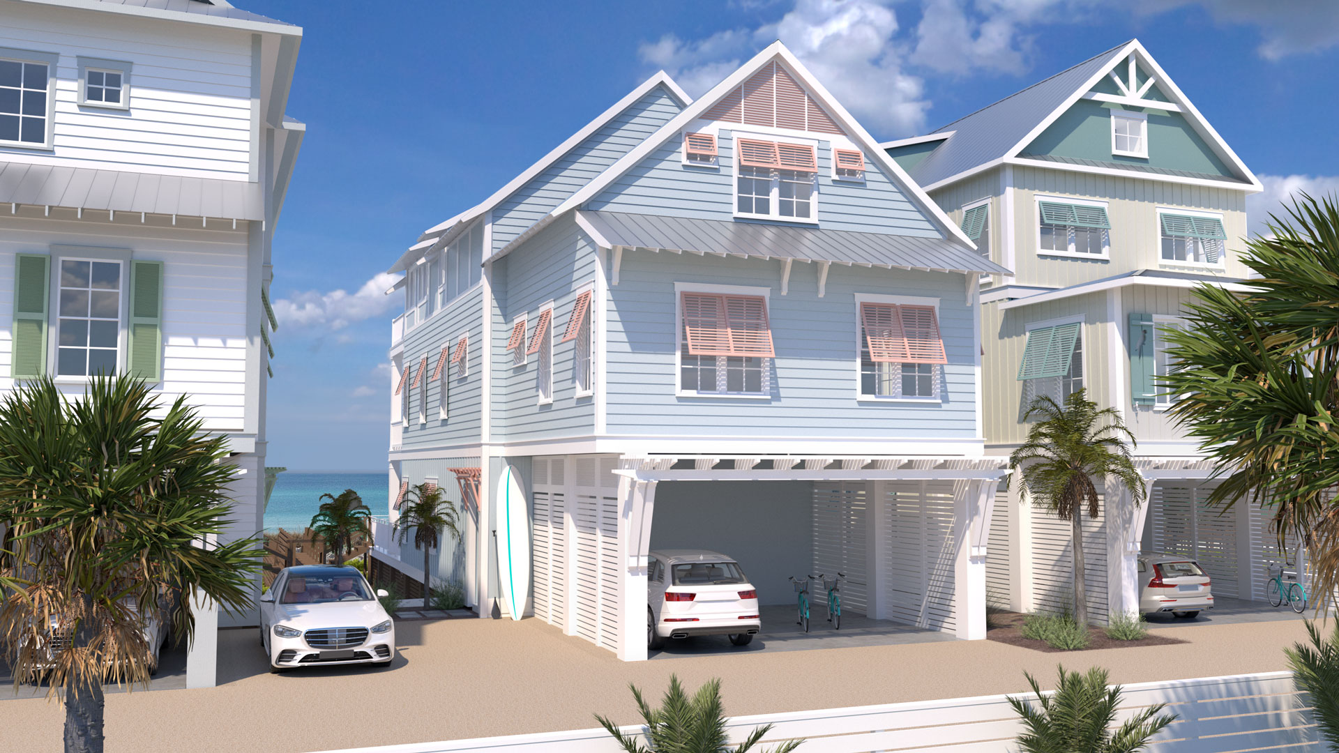 A rendering of our Beach Villas